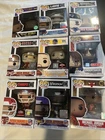Lots Of Nine Funko Pops, Including Wwe, Nfl, Willy Wonka Nba