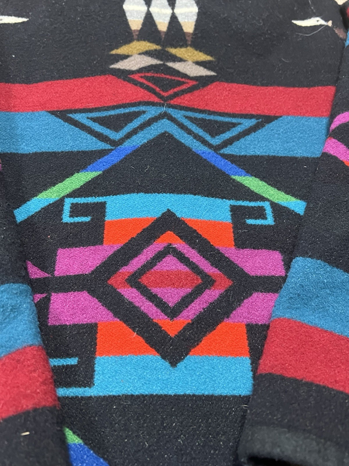 Custom Wool Blanket Jacket Pendleton Buffalo Head… - image 13
