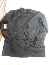 Chef Works Chef Coat Mens L Black Double Breasted Culinary Kitchen Workwear