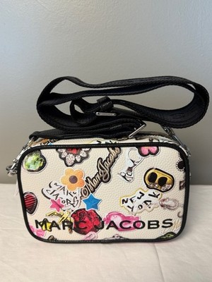 NWT Marc Jacobs Sticker Camera Bag Bold Flash Leather Crossbody