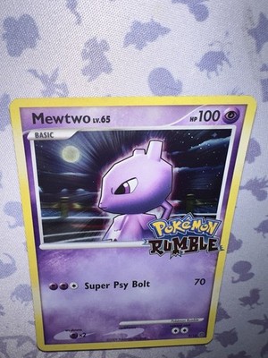 Mewtwo 9/16 Pokémon Rumble Promo Holo 2009 100 HP Super Psy Bolt 70