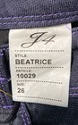 J4 Women's Beatrice Jeans Blue Purple Contrast Stitching Turkey Sz 26 NWT — photo 3