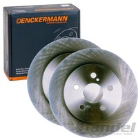 2X Denckermann Bremsscheiben 259Mm Voll Hinten Passend FüR Lexus Ct Toyota Prius