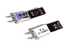 27mhz Transmitter Radio Receiver RC Crystal Pair 27 mhz 27.125 TX & RX AM Black