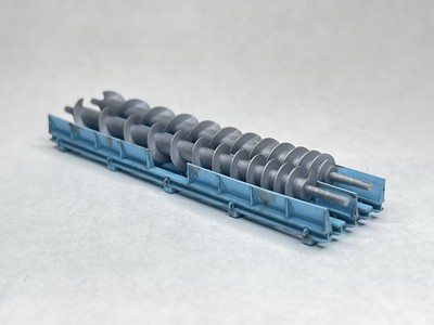 3D Printed HO Scale Industry / Paper Mill Details - Screw Feeders & Rack