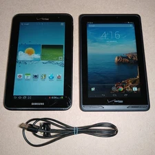 Verizon Ellipsis 7 8GB & Samsung Tablets QMV7A SCH-i705 Tested & Working No SIM