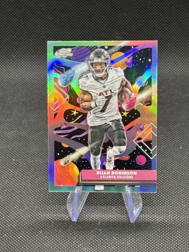 2025 Topps Chrome Cosmic #4 Bijan Robinson Refractor Atlanta Falcons