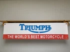 Triumph Motorcycles Banner Classic USA Bike Advert Garage Workshop Wall Display