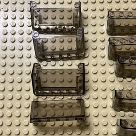 Lot of 15 LEGO city vehicle windshield windscreen 92583 4176 transparent tinted