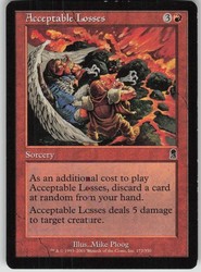 Acceptable Losses - Odyssey #172/350 Common Magic: The Gathering