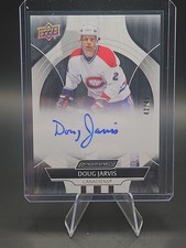 2025 Upper Deck Engrained Icons #CA-DJ Doug Jarvis Auto Ebony /49