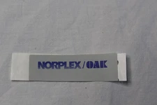 Sticker Label Advertising Norplex / Oak Collectible  Decal