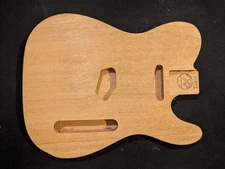 TL Guitar Body, MADE IN USA -  ONE PIECE OF MAHOGANY  -   #1-373