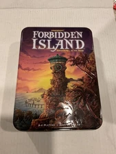 Gamewright Forbidden Island Board Game Components Metal Tin Adventure 2010