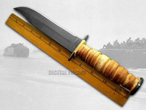 Cuchillo Case xx U.S. Marines USMC hoja fija cuero ranurado acero al carbono 00334 Foto 3 de 4