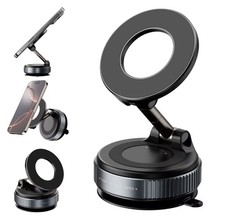   Magnetic Car Phone Holder 360  Rotation Suction Cup Dashboard Windshield Mount  
