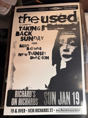 The Used Self Titled Concert Poster