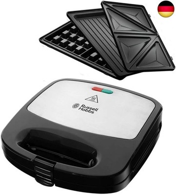Russell Hobbs Multifunktionsgerät 3-in-1 [Sandwichmaker, Waffeleisen, 