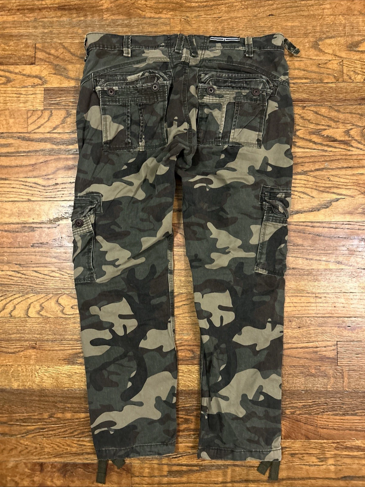 Jordan Craig pantaloni cargo mimetici uomo 38x31 verde bosco stile BDU tasche