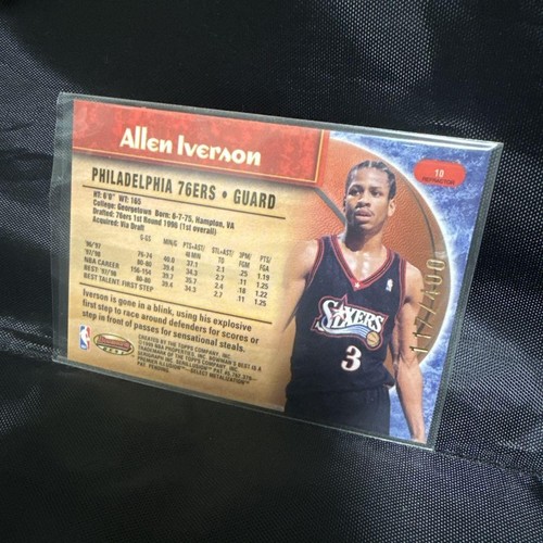 1999 Bowman Best Refractor Allen Iverson Philadelphia 76ers /400 #10 From Japan - Picture 22 of 24