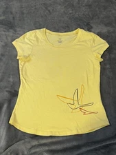 Arc'teryx Shirt Womens Small Yellow Short Sleeve Graphic Crewneck Logo T-Shirt