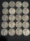Walking Liberty Half Dollar Lot of 20 Mixed Dates And Grades Mostly 40s