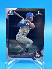 2022 Bowman Draft Chrome Dalton Rushing 1st #BDC-84 Los Angeles Dodgers Lot Of 3