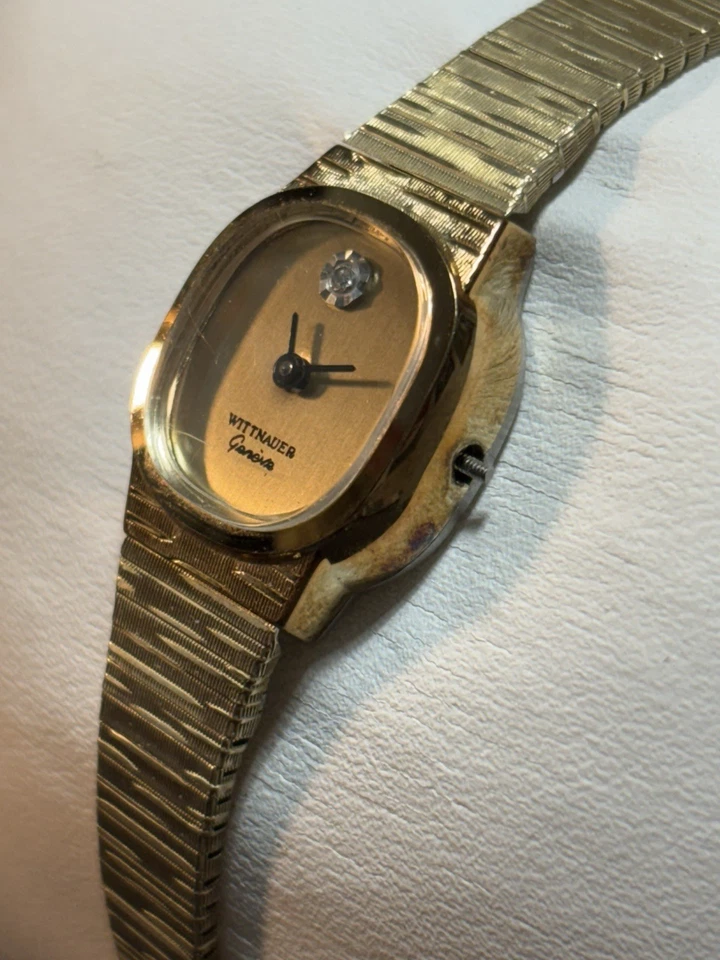 Reloj mecánico vintage suizo Wittnauer Geneve para mujer 17J para piezas/reparación Foto 2 de 4
