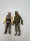 Lot Of 2 Vintage Kenner Star Wars Boba Fett Lobot Action Figures