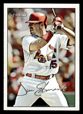 #ad #ad 2007 Bowman Heritage #177 Jim Edmonds Card St. Louis Cardinals $1.59