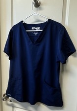 Grey  s Anatomy Scrub Set Womens Large Navy Barco Pant And XL Top Navy