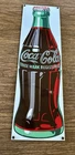 Vintage 1989 Coca Cola Advertising Sign Porcelain Enamel VG 21" Ande Rooney