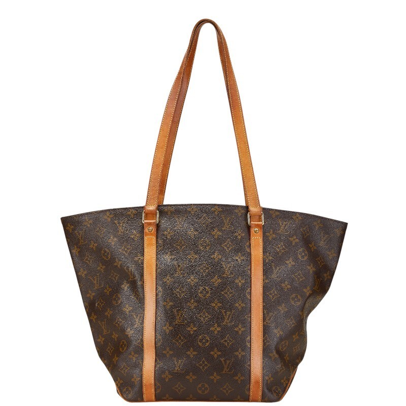 Louis Vuitton Monogram Shoulder Tote Bag M51108 Brown PVC Leather-image