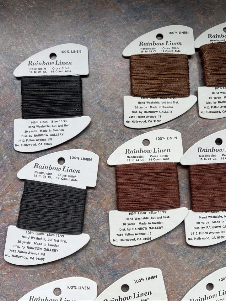 12 Piece Lot Rainbow Gallery Linen - Needlepoint/Embroidery Thread - New - Image 2 of 4