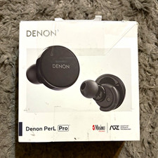 Denon PerL Pro True Wireless Bluetooth In-Ear Earbuds Black w/ Charging Case