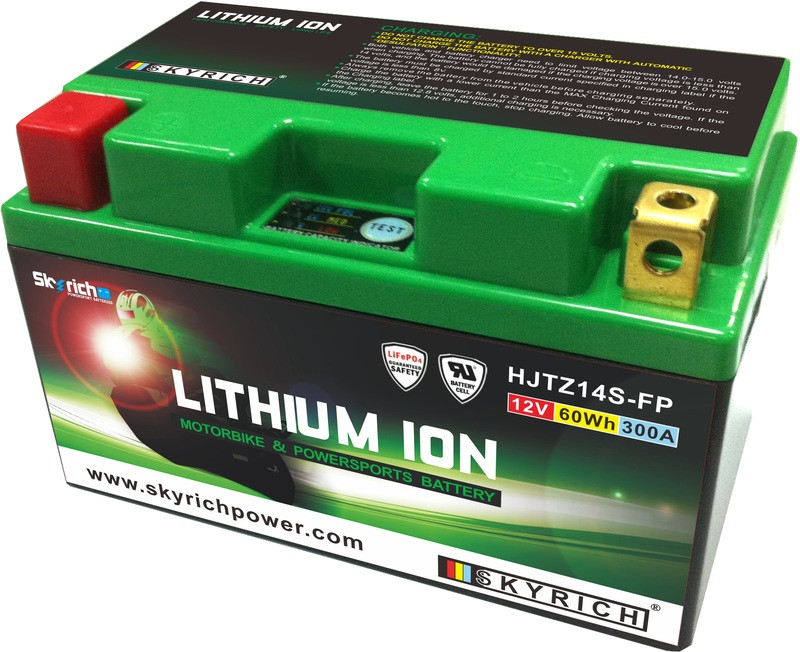 Batterie SKYRICH HJTZ14S-FP au lithium pour moto KTM 950 et 990 SM de 2005 à 2013
