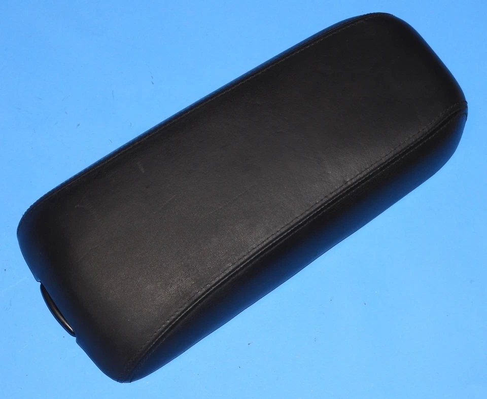 1996-2002 Cadillac Eldorado OEM Center Console Arm Rest Leather Lid Cover BLACK - Image 2 of 4