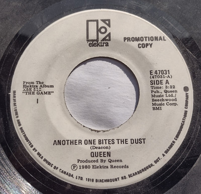 CANADA!!! PROMO QUEEN Another One Bites The Dust /  Don't Try Suicide 1980 45