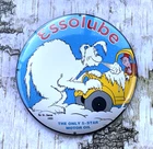 VINTAGE 12" ESSOLUBE Dr. Seuss GASOLINE OIL PUMP STATION PORCELAIN GAS SIGN