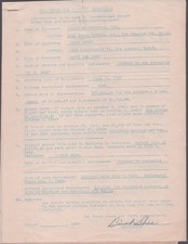 DINAH SHORE - CONTRACT SIGNED 04/23/1943