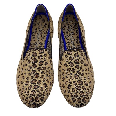 ROTHYS Shoes Size Loafers Flats Retired Cheetah Leopard