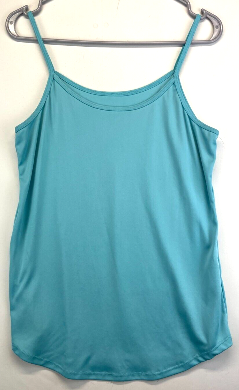 Tank Top - Womens Large - Blue Green - 100% Polyester (1389)-image