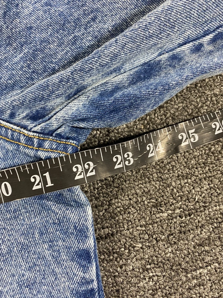 Chaqueta Bob Esponja Azul Denim Jean Camionero Bombardero Abrigo Para Hombres Talla Mediana Foto 4 de 4