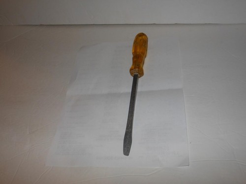 RARE VINTAGE PROTO #9806 10" STEEL FLATHEAD HEX SCREWDRIVER - Picture 8 of 8
