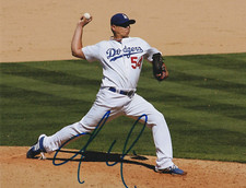 JAVY GUERRA  LOS ANGELES DODGERS  ACTION SIGNED 8x10