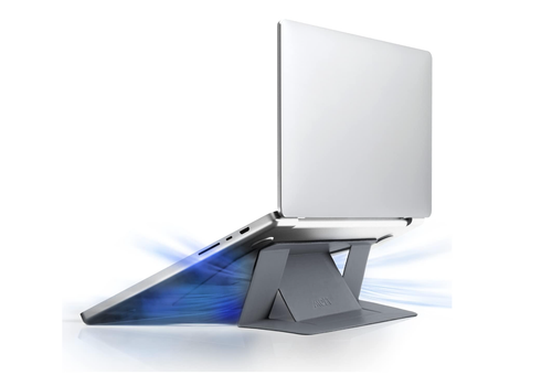 MOFT Lightweight Travel Size Graphene Cooling Laptop Stand - Gray - 第 1/6 張圖片