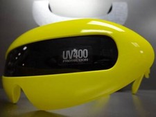 SPACE ROBOT PARTY RAVE CLUB COSTUME CYCLOPS FUTURISTIC SHIELD SUN GLASSES Yellow