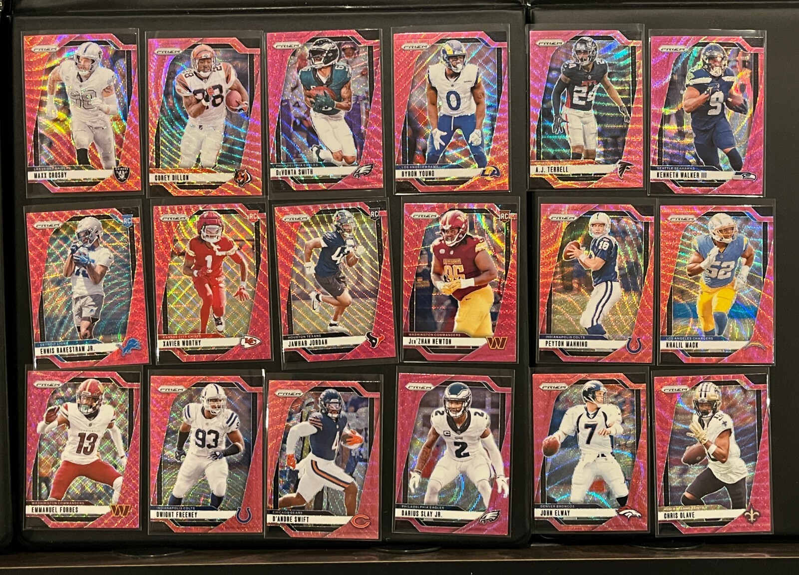 Panini 2024 Prizm NFL you Pick Hanger Pink Wave Target