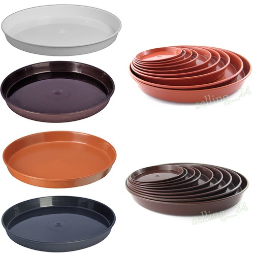 20 Blumentopf Untersetzer Plastik - Rund 11-21cm Für Garten & Balkon