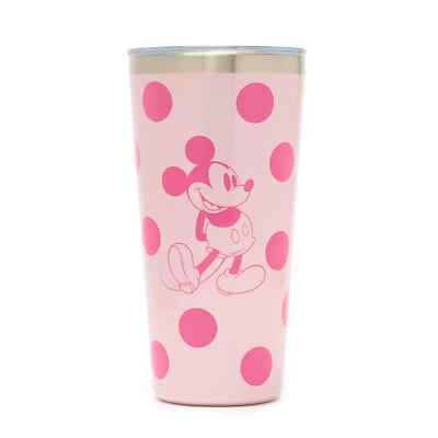 Disney Parks Mickey Mouse Reisebecher rosa gepunktet